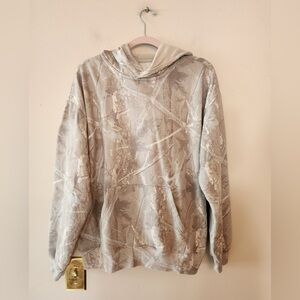 Aeropostale cloud soft camo hoodie grey size womens small oversized nwt